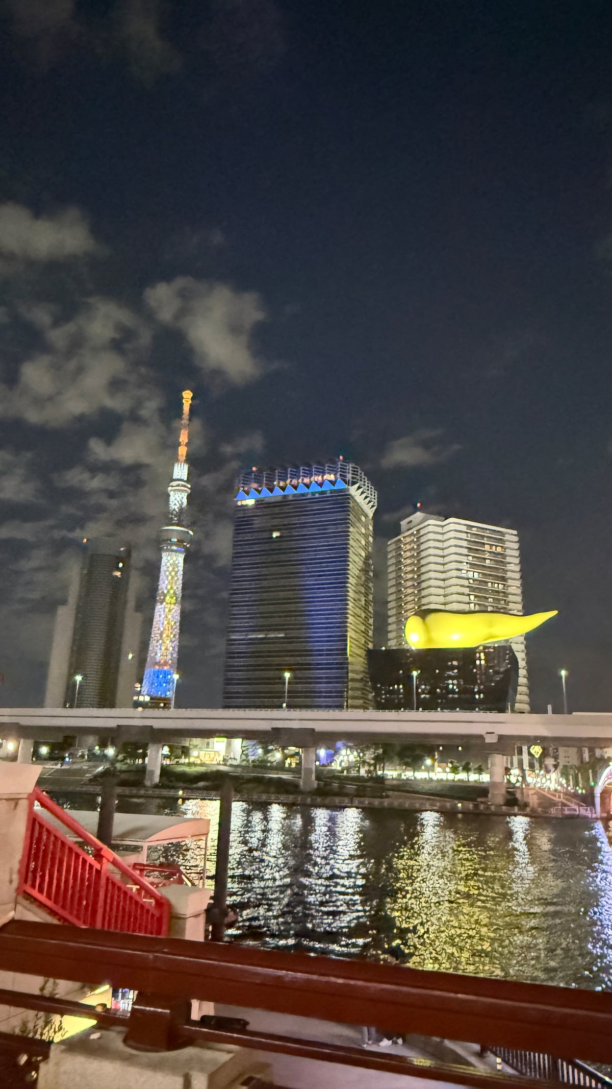 Sumida River and Tokyo Skytree night view